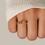 Bague Elyra Smooth mouvement | or