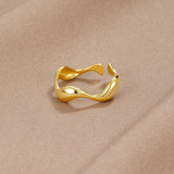 Bague Elyra Smooth mouvement | or