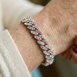 Bracelet Arctic rosé cubain | or blanc
