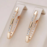 Boucles raffiné zircone | or blanc