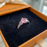 Bague Celia Rosette | or blanc