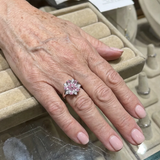 Bague cerise floraison | or blanc