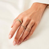 Bague Croissant | or