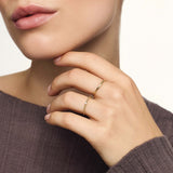 Bague fin Dome | or