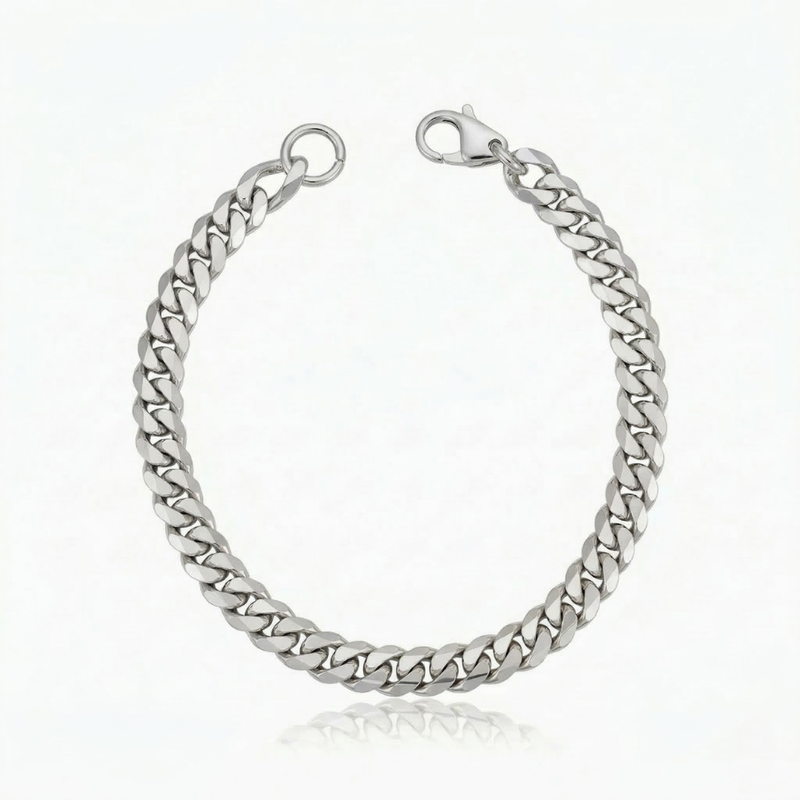 Bracelet Estate cubain | or blanc
