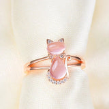 Bague Cat in or rose | or rose