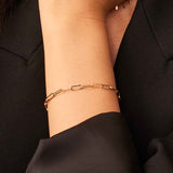 Bracelet Venice maille | or blanc
