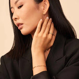 Bracelet Venice maille | or blanc