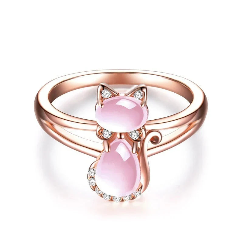 Bague Cat in or rose | or rose