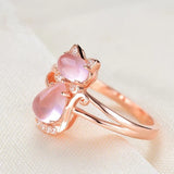 Bague Cat in or rose | or rose