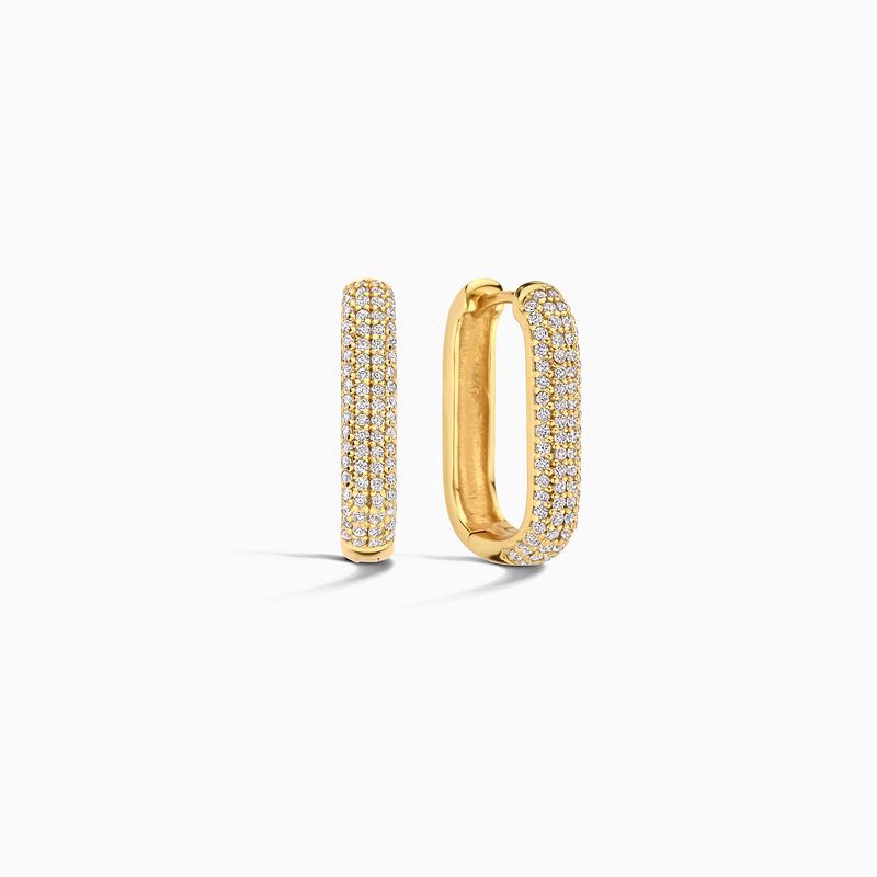 Créoles Icon pavé | or