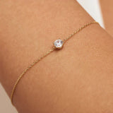 Bracelet Cléa pierre | or blanc
