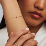 Bracelet Cléa pierre | or blanc
