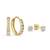 Lot de boucles Dara Brillane pierre | or