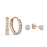 Lot de boucles Dara Brillane pierre | or