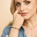 Bracelet Estate cubain | or