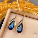 Boucles Azura goutte | or