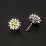 Boucles ensoleillé Muse jaune | or blanc