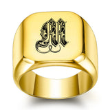 Bague classique Noble initiale | or
