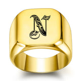 Bague classique Noble initiale | or