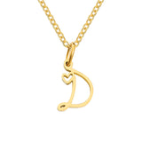 Collier cœur initiale | or