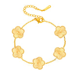 Bracelet Florielle fleur breloque | or
