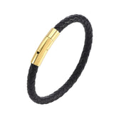 Bracelet Valor Leather Braid | or