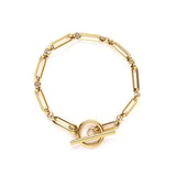 Bracelet maille T-barre | or