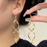 Boucles pendantes spirale | or