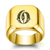 Bague classique Noble initiale | or
