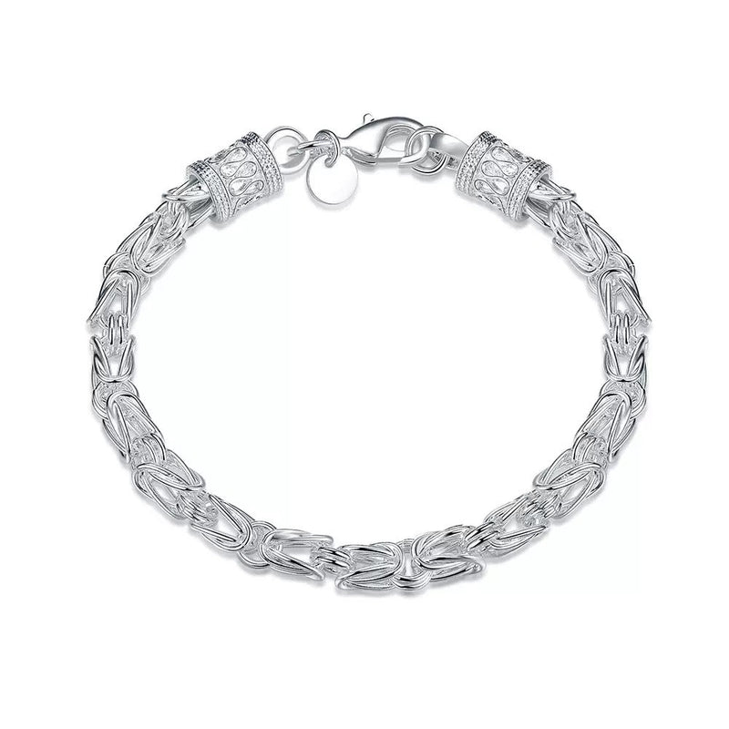 Bracelet Maximus royal tressage | or blanc