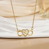 Collier amour nœud infini | or