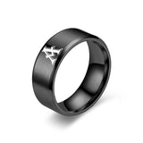 Bague Obsidian initiale | noir finish