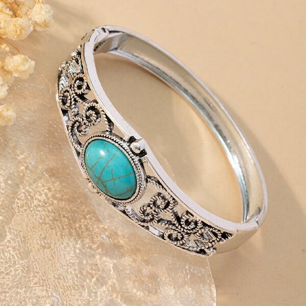 Bracelet Alouette vintage blason | or blanc
