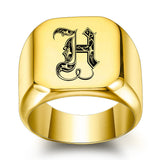 Bague classique Noble initiale | or
