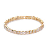 Bracelet carré tennis | or