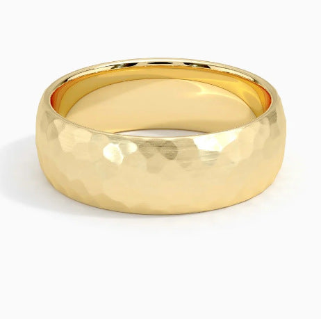 Bague Elric texturé Core | or blanc