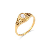 Bague Zavienne intemporel perle | or
