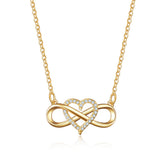 Collier amour nœud infini | or