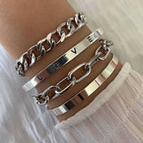 Lot de bracelets Elan Mercer | or blanc