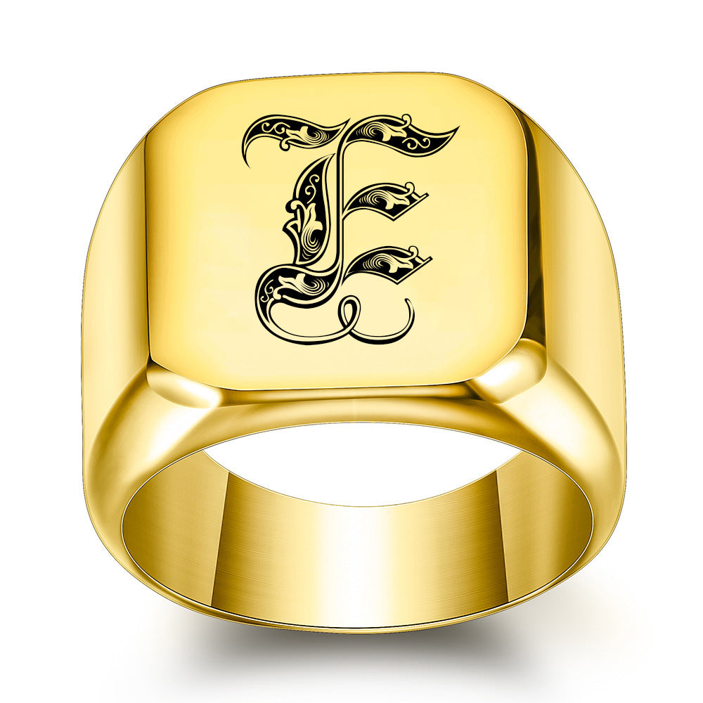 Bague classique Noble initiale | or