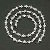 Collier classique grappe tennis | or