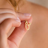 Collier cœur initiale | or