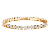 Bracelet taille ronde tennis | or