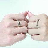 Bague éternel couple | or blanc