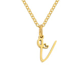 Collier cœur initiale | or