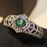 Bague émeraude Art Deco | or blanc