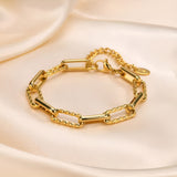Bracelet massif maille Lorielle | or
