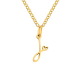 Collier cœur initiale | or