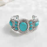 Bracelet Valencrest ciel manchette | or blanc